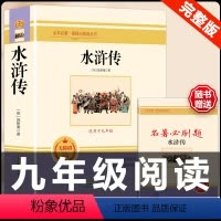 [配套人教版]水浒传.送考点 [正版]九年级2册 简爱和儒林外史吴敬梓原著完整版必读初三课外书初中课外阅读书籍上册下册名