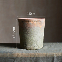家柏饰(CORATED)自然生长青苔红陶花盆经典素朴日式风格种植器皿杂货花园 R 大