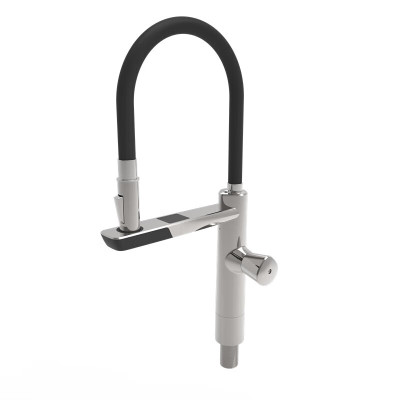 [2023年新品]贝克巴斯智能龙头F01 智能抽拉冷热龙头可启动垃圾处理器带温度显示 智能水龙头