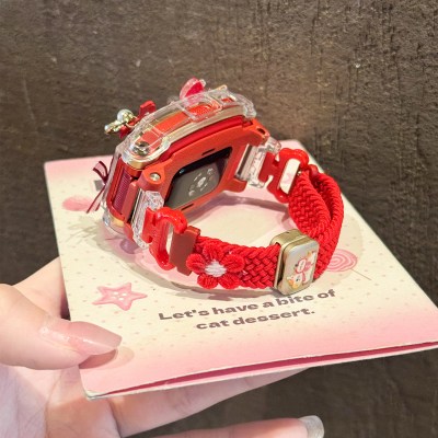 适用小天才电话手表表带Z10/Z9可爱挂脖Z11新款Z8Z7S保护套3139B