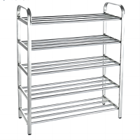 澎铭源 鞋架 收纳鞋架 公寓宿舍鞋架 简易鞋柜 不锈钢五层鞋架600mm(XJ-03)/个