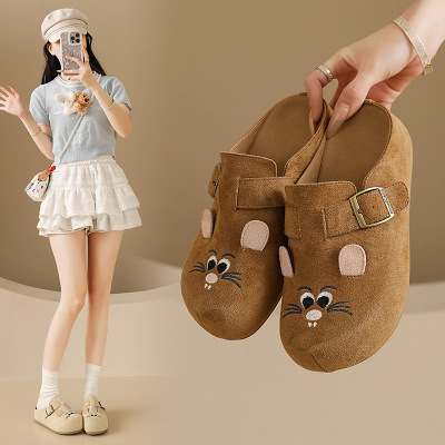 2026春季新款勃肯鞋ins韩版女学生懒人一脚蹬半托休闲鞋街拍Y707