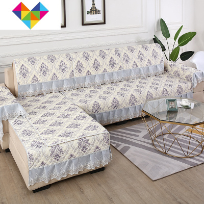 沙发垫四季通用布艺组合套装1+2+3客厅萬能沙发套罩一套全包现代灰色-海岸可定做联系客服御蓝锦