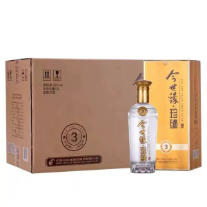 今世缘 42度国缘(珍缘3)500mL*6瓶浓香型口粮白酒整箱装