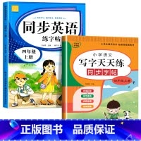 四年级上册(语文+英语) [正版]小学英语练字帖同步人教版PEP三四五六年级上册+下册 三升四英文字母书写练习单字每日一