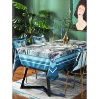 北欧风格桌布家用客厅长方形防烫餐桌布艺美式田园小清新茶几台布