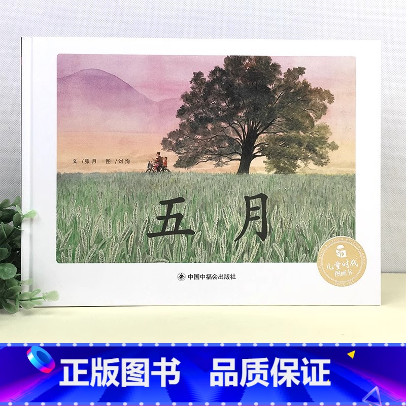 五月精装 [正版]五月精装绘本图画书张月编文刘洵绘图关于时节的图画书五月是大自然生机勃勃的时刻植物生长茂盛中国中福会出版