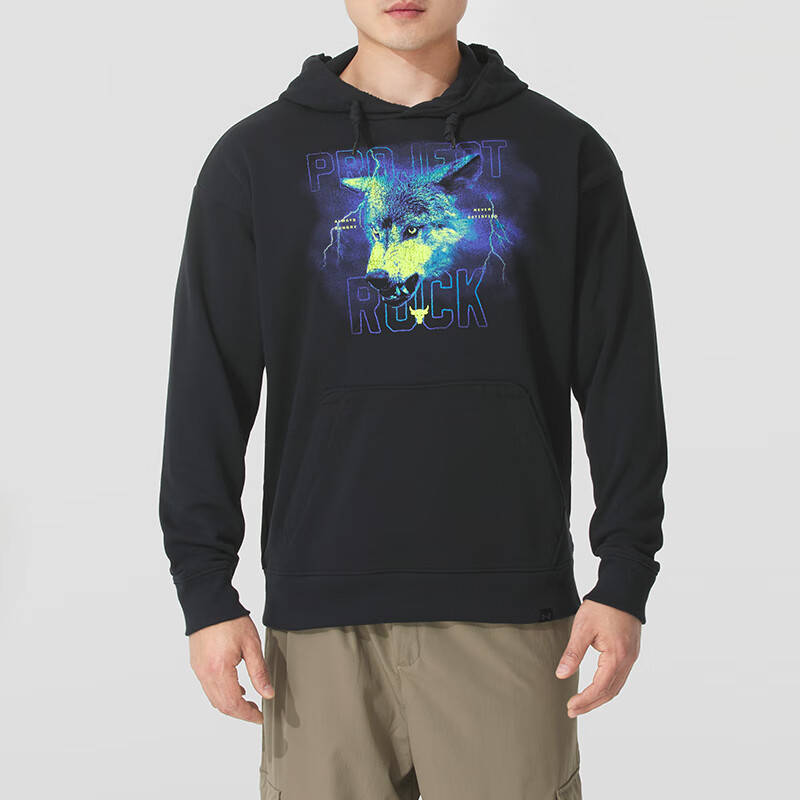 安德玛(UNDERARMOUR)UA男装新款运动服跑步健身训练卫衣时尚潮流连帽休闲套头衫1380152-001 ZP