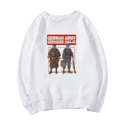 珂卡慕(KEKAMU)解放兵军衣纯棉二战德国卫衣德军长袖战争军迷装备衣服印花情侣薄款男女特种军兵军