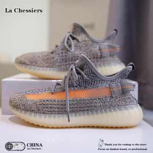 La Chessiers多色情侣椰子鞋女鞋春秋季新款运动休闲鞋网面透气飞织防滑跑步鞋