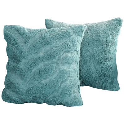 美帮汇冬季毛绒简约秋冬抱枕午睡汽车办公靠枕靠垫颈枕毛绒靠垫枕套