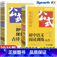 语文阅读训练五合一 七年级/初中一年级 [正版]2025初中语文阅读理解答题模板技巧专项训练中考七八九年级初一二三巅峰组