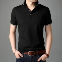 恒源祥透气棉纯色POLO领男士短袖T恤男衣服时尚休闲青年男装半袖男式体恤薄款2023夏季新款