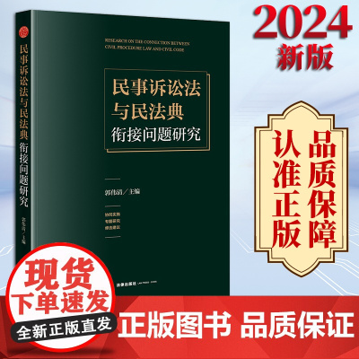 2024新书 民事诉讼法与民法典衔接问题研究 郭伟清主编 法律出版社