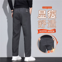 秋冬男士休闲裤宽松直筒显瘦百搭潮流舒适高端轻商务弹力裤子男款