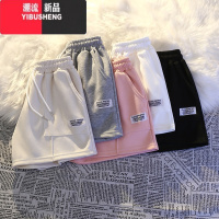 YIBUSHENG韩系百搭!季白灰色休闲运动短裤女天宽松家居睡裤可外穿逛街