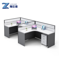 豫庄德工位办公桌F型柜组
