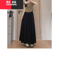 YIBUSHENG大码300斤胖MM山本裙裤女季薄款新款高腰垂坠感休闲冰丝阔腿裤