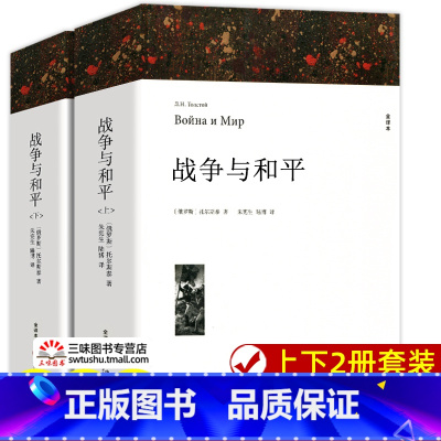 战争与和平(上下2册) [正版]世界名著 飘 战争与和平 悲惨世界 基督山伯爵 大卫科波菲尔 经典文学名著书籍全套原著