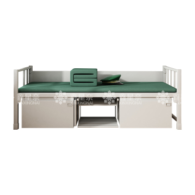 鑫星奈 制式营具单人床营房宿舍铁架床钢制组合单人床公寓床含床下柜