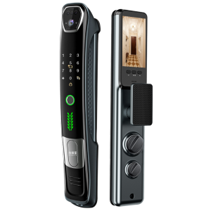 凡帝亚智能锁FDY-R32 人脸识别,远程开锁、视频通话、自动上锁、可视猫眼、钢化玻璃面板、航空铝合金