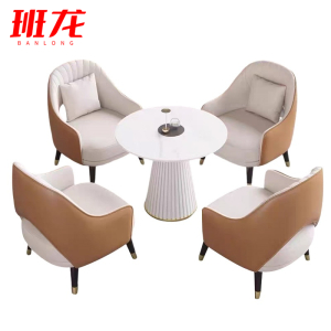 班龙办公桌一桌4椅套