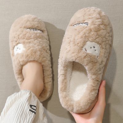 棉拖鞋女士秋冬季2025新款保暖厚底防滑室内家居毛毛绒棉拖女冬天