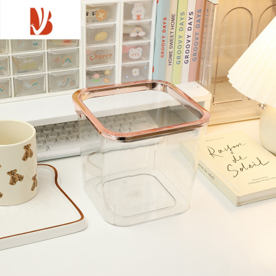 三维工匠桌面小型垃圾桶可爱轻奢办公室学生宿舍书桌收纳桶车载透明垃圾筒