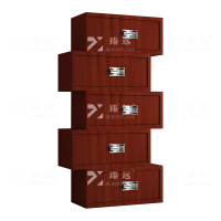 臻远 ZYJJ-80070 保密柜 红木纹分体五节智能密码锁 长900*宽420*高2000mm 单位:1台