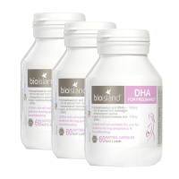 3件装|BIO ISLAND 佰澳朗德 孕妇专用海藻油DHA胶囊 60粒/瓶